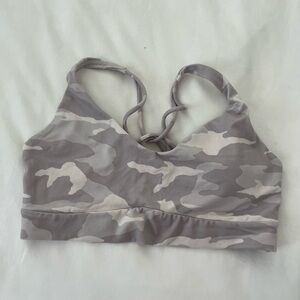 Grey Camo Athleta Sports Bra